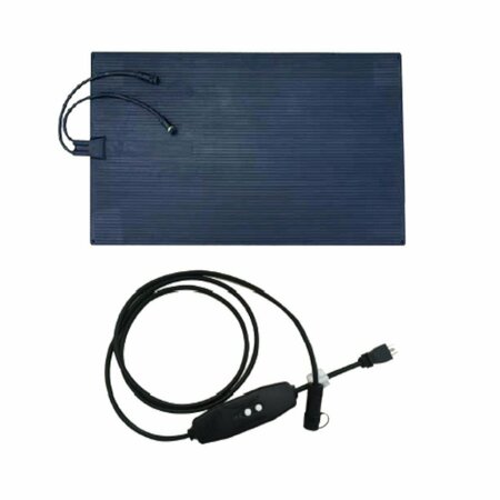 DR INFRARED HEATER Blue 23 in. x 40 in. Heated Rubber Snow Melting Mat with 10 ft. GFCI Cable DR-101